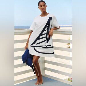 NWT Size S - Celandine Short-Sleeve 100% Cotton Swing Dress (NWT US$ 88)